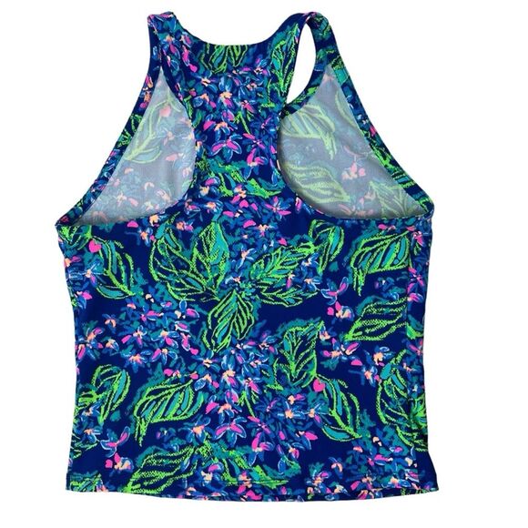Lilly Pulitzer Vanti Bra Tank in Eclipse Blue Serenade In The Shade Size M - Picture 2 of 5